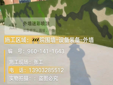 达州 迷彩漆喷涂价格（按平方米计费）